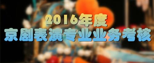 美女操逼skdjffnfj国家京剧院2016年度京剧表演专业业务考...